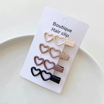 retro geometric metal stoving varnish hair clip
