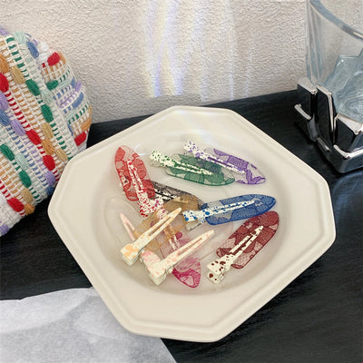 Women's Korean Style Mesh Resin Hair Clip