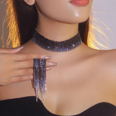 Jewelry Glam Streetwear Leopard Rhinestone Copper Rhinestones Jewelry Set