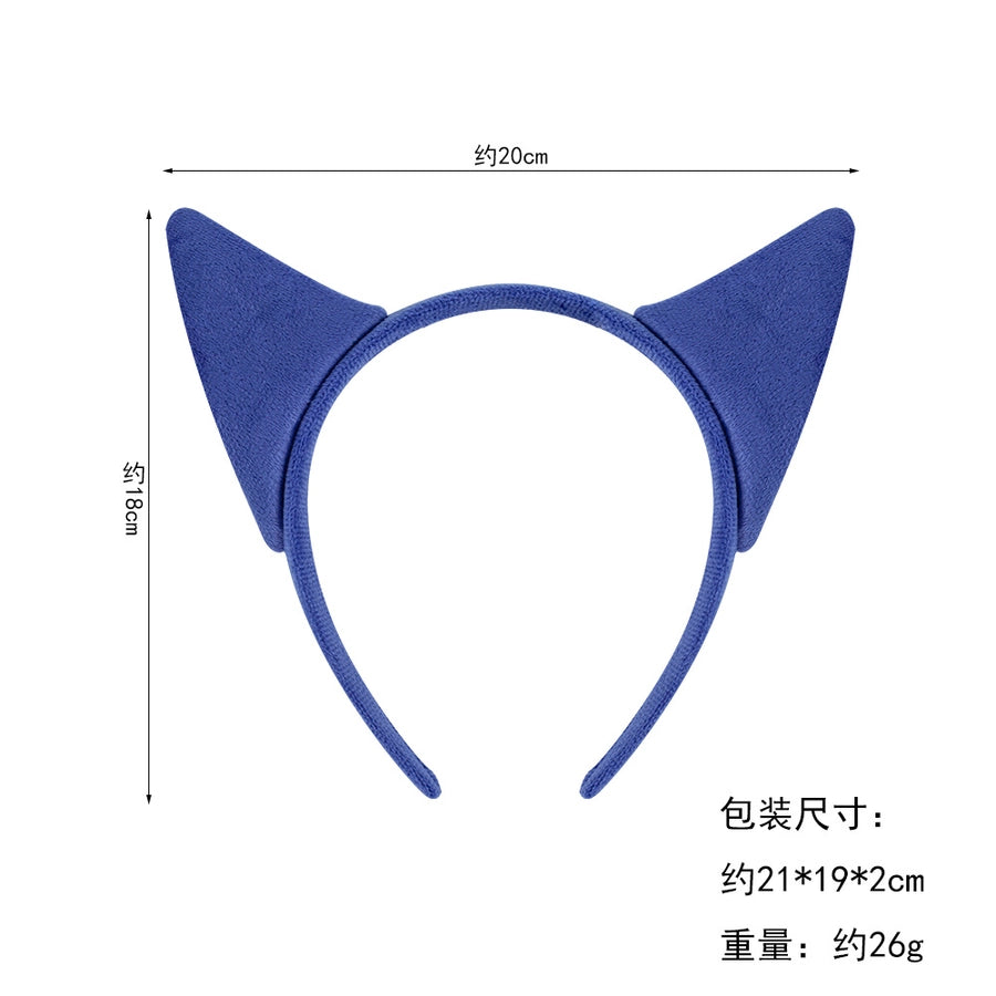 Women's Cartoon Style Solid Color Cloth Hair Band