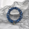 crystal braided pearl hair rope