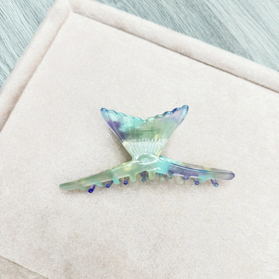 Women's Artistic IG Style Fish Tail Acetic acid sheets Three-dimensional Hair Claws