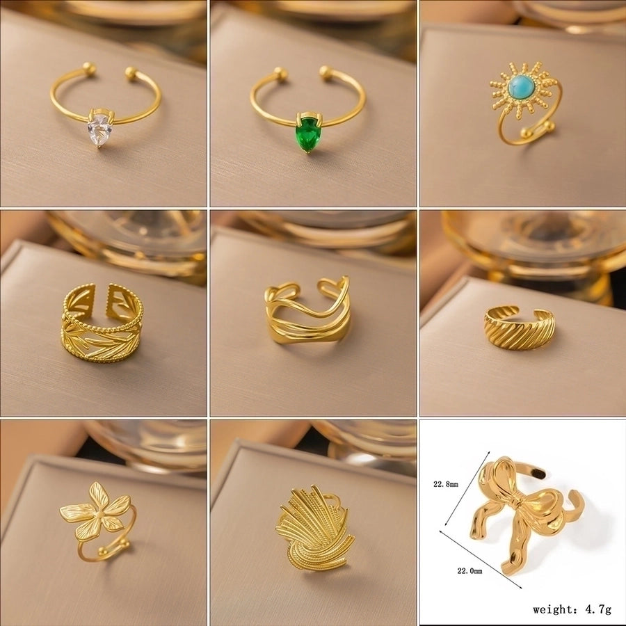 Jewelry Sweet Bow Knot Titanium Steel Plating Rings