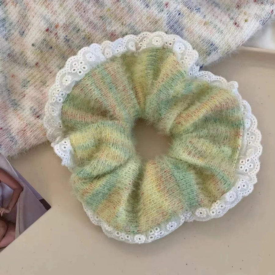 Women's Casual Simple Style Color Block Cloth Rib-Knit Hair Claws