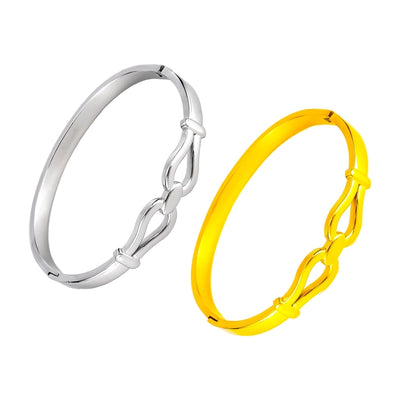 Vintage Style Simple Style Streetwear Geometric 304 Stainless Steel Bangle In Bulk