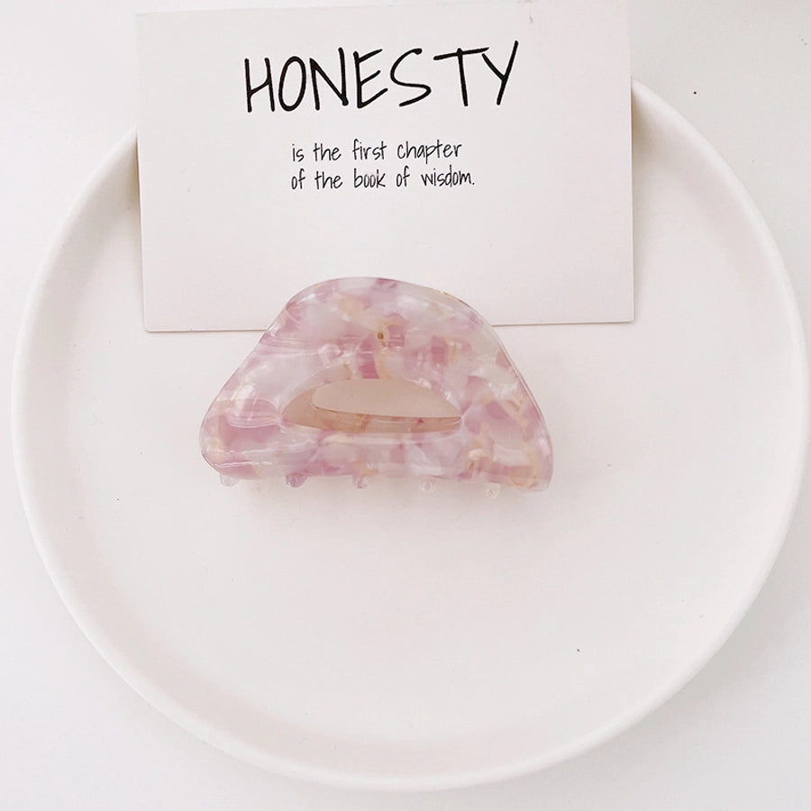 fashion tortoiseshell hollow semicircle hair clip simple hairpin