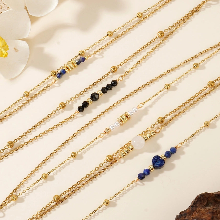 Semi-precious stone Handmade Geometric Bracelets