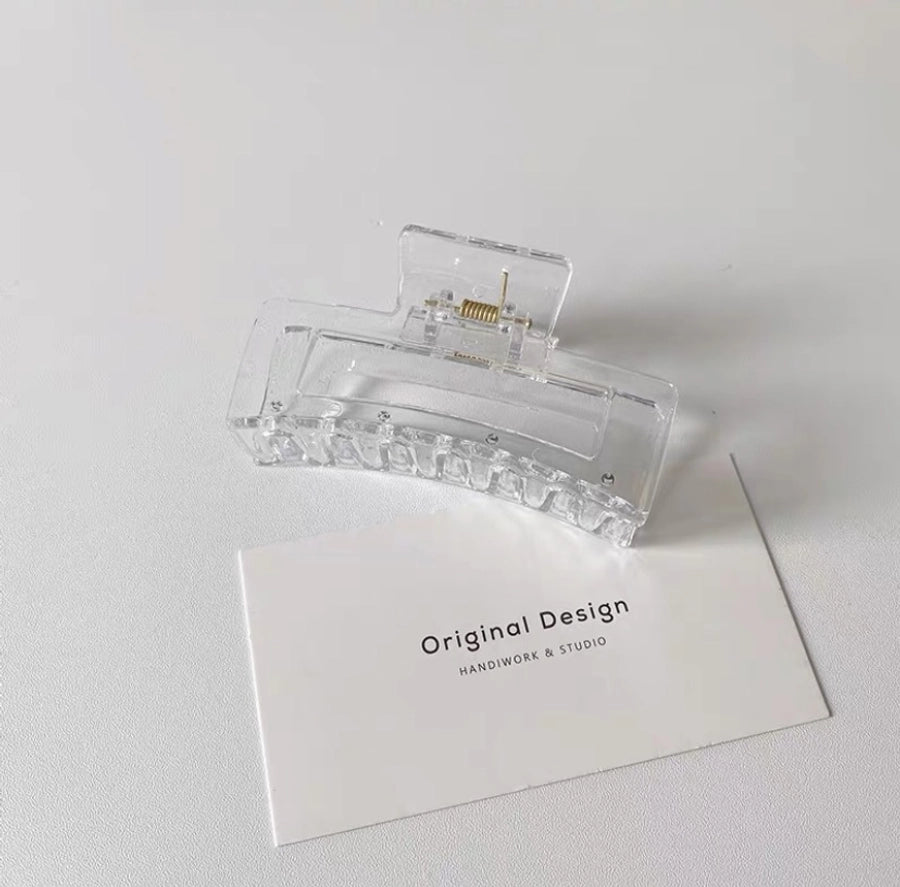 Women's Lady Korean Style IG Style Solid Color Plastic Spray Paint Hair Claws