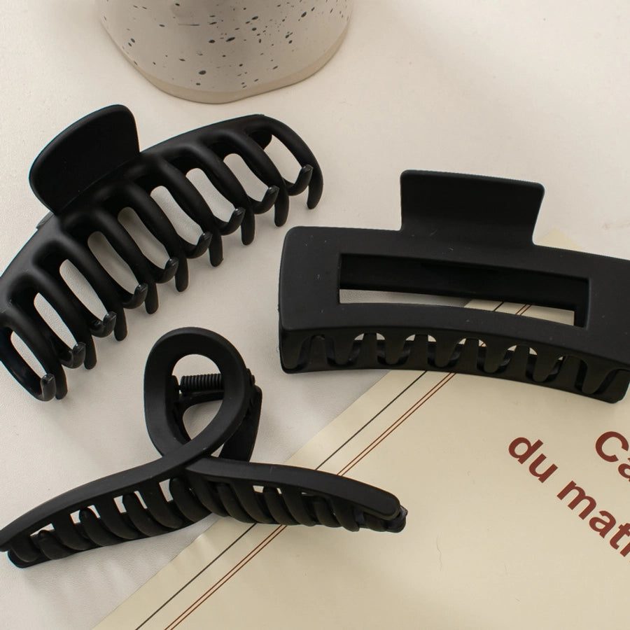 simple style solid color plastic hair claws 1 piece