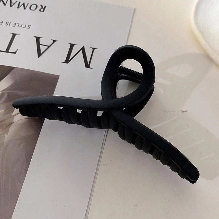 new 15CM oversized frosted hair clip female shark clip high-grade hair volume multi-head updo hair clip