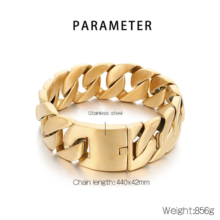 Jewelry Vintage Style Geometric 304 Stainless Steel 18K Gold Plated Necklace