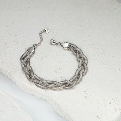 Casual Vacation Sweet Twist 304 Stainless Steel 14K Gold Plated Bracelets In Bulk