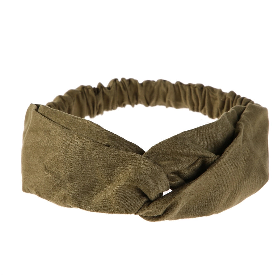 fashion bow knot cloth pleated hair band 1 piece