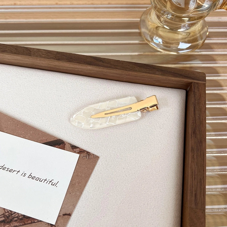 women's sweet geometric acetic acid sheets hair clip