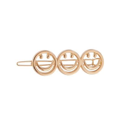 simple style solid color zinc alloy plating hair clip