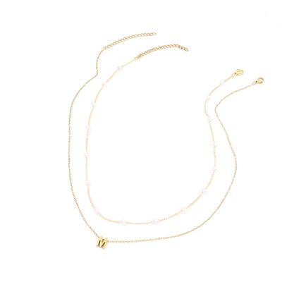 Jewelry Simple Style Classic Style Letter 201 Stainless Steel 304 Stainless Steel Pendant Necklace