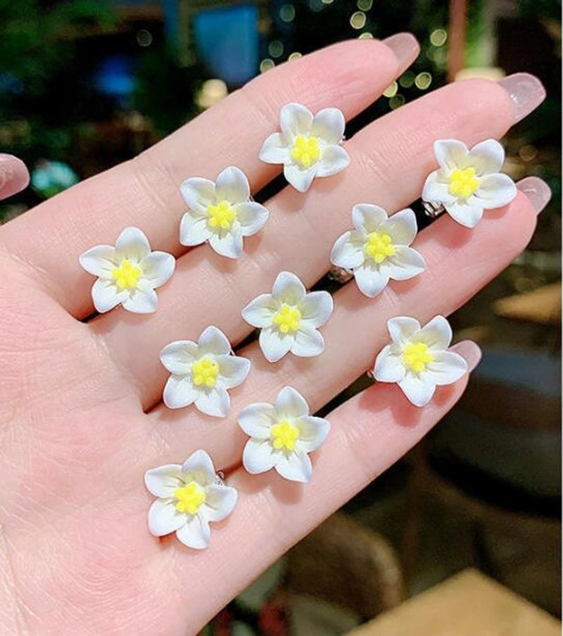 Children's Flower Small Grab Hair Accessories Girl's Braided Hair Buckle Head Flower Little Girl's Mini Grab Small Hairpin Headwear