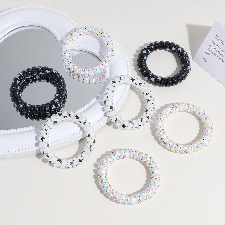 cute star plastic hair tie