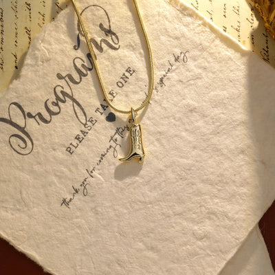 Jewelry Casual Hip-Hop Boots Copper Copper 14K Gold Plated White Gold Plated Pendant Necklace