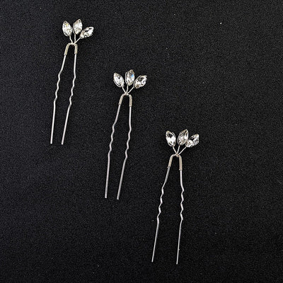 Women's Simple Style Classic Style Solid Color Alloy Inlay Hair Clip