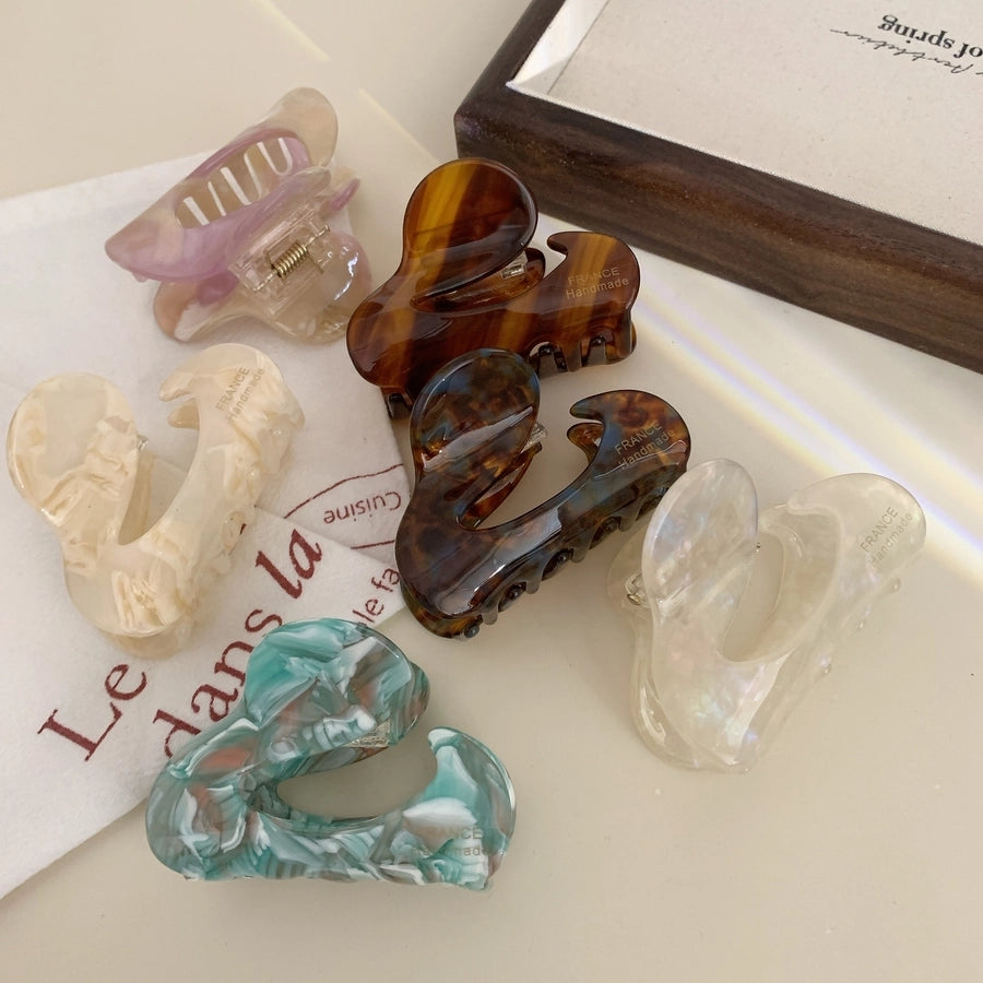 Women's Simple Style Commute Solid Color Acetic acid sheets Hair Claws