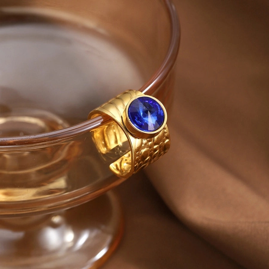 Jewelry Vintage Style Simple Style Geometric 304 Stainless Steel Wide Band Rings Open Rings