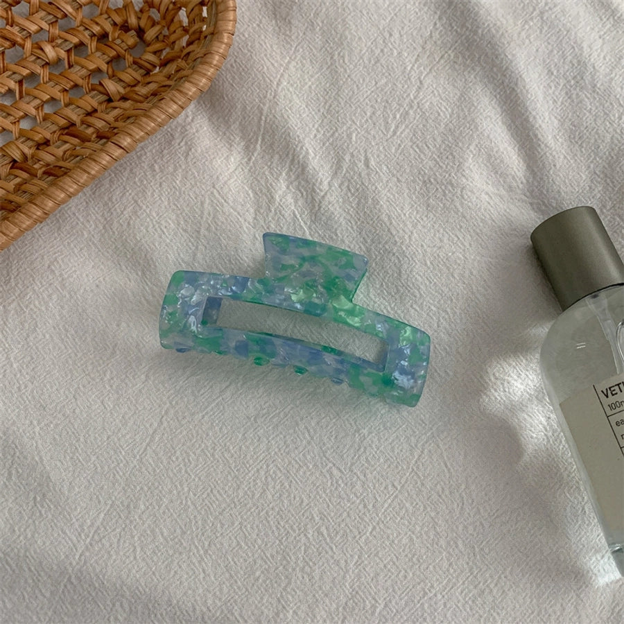 fashion color block acetic acid sheets hair claws 1 piece