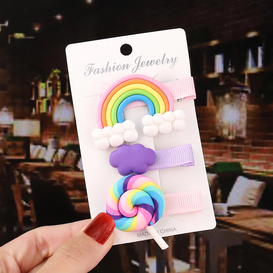 cute fruit soft clay hair clip