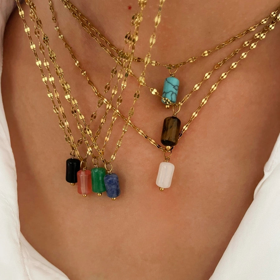 Jewelry Simple Style Classic Style Geometric 316L Stainless Steel  Plating Pendant Necklace