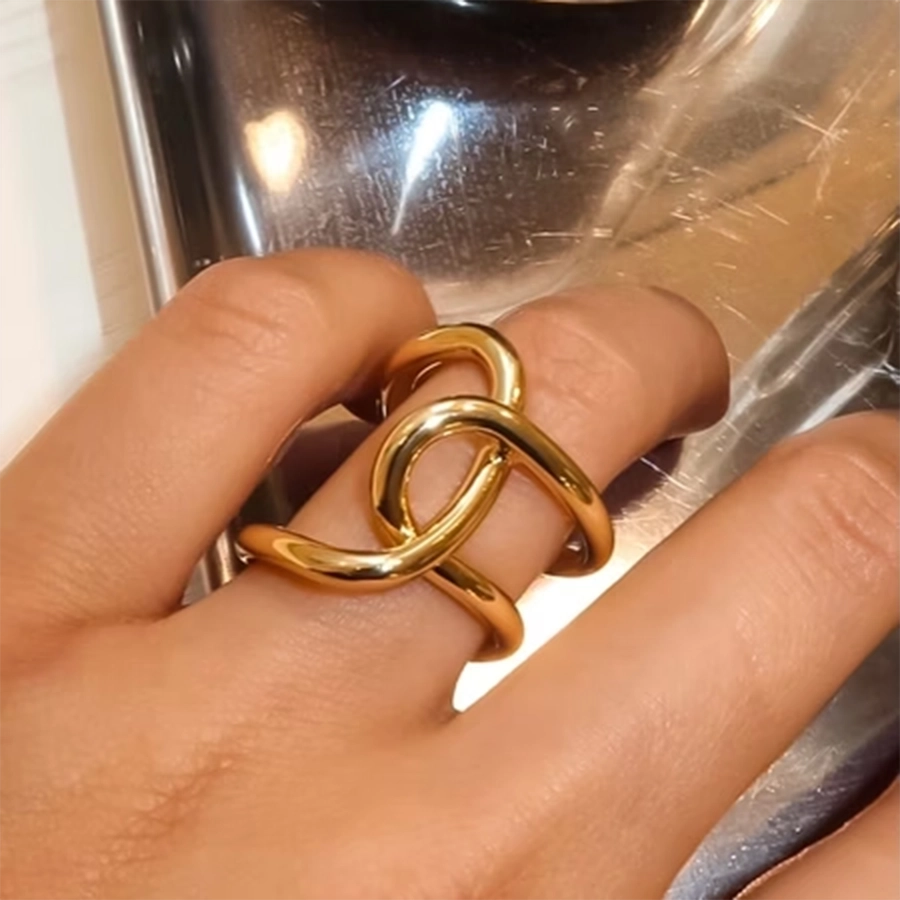 Jewelry Simple Style Classic Style Geometric 304 Stainless Steel Open Rings