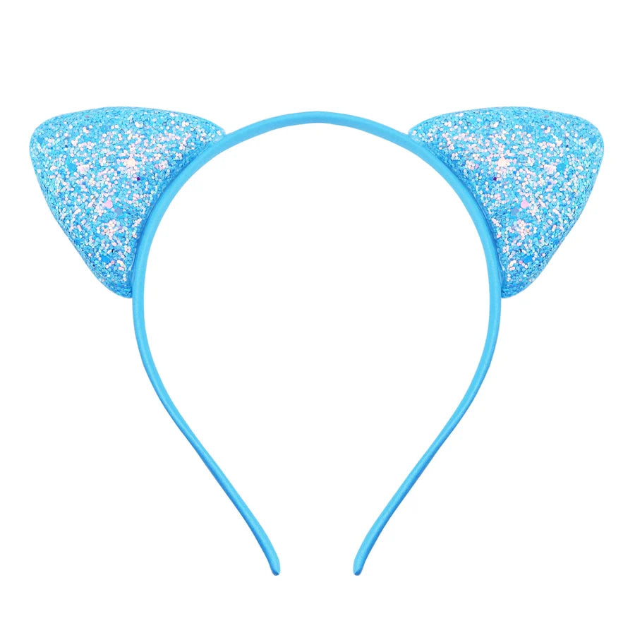 cute cat ears cloth sequins hair band 1 piece