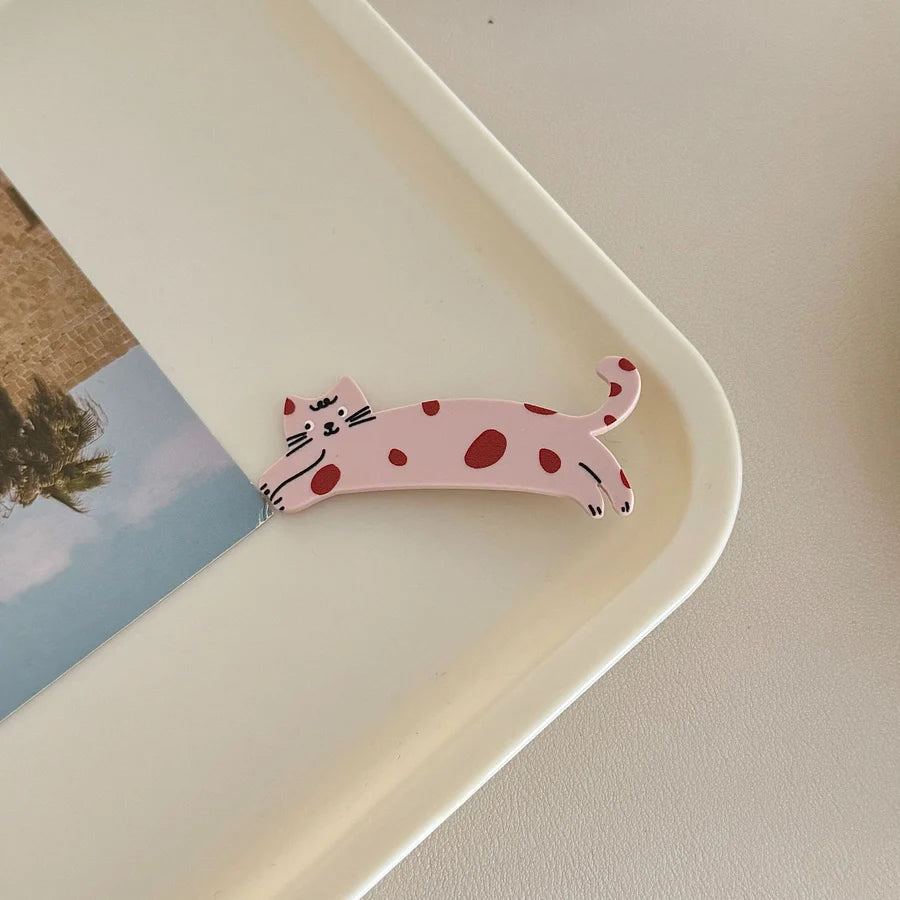 Women's Cute Cat Arylic Hair Clip