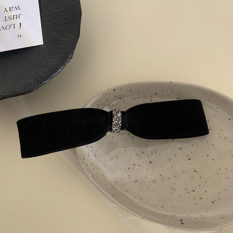 Women's IG Style Bow Knot velvet Hair Clip Hair Claws