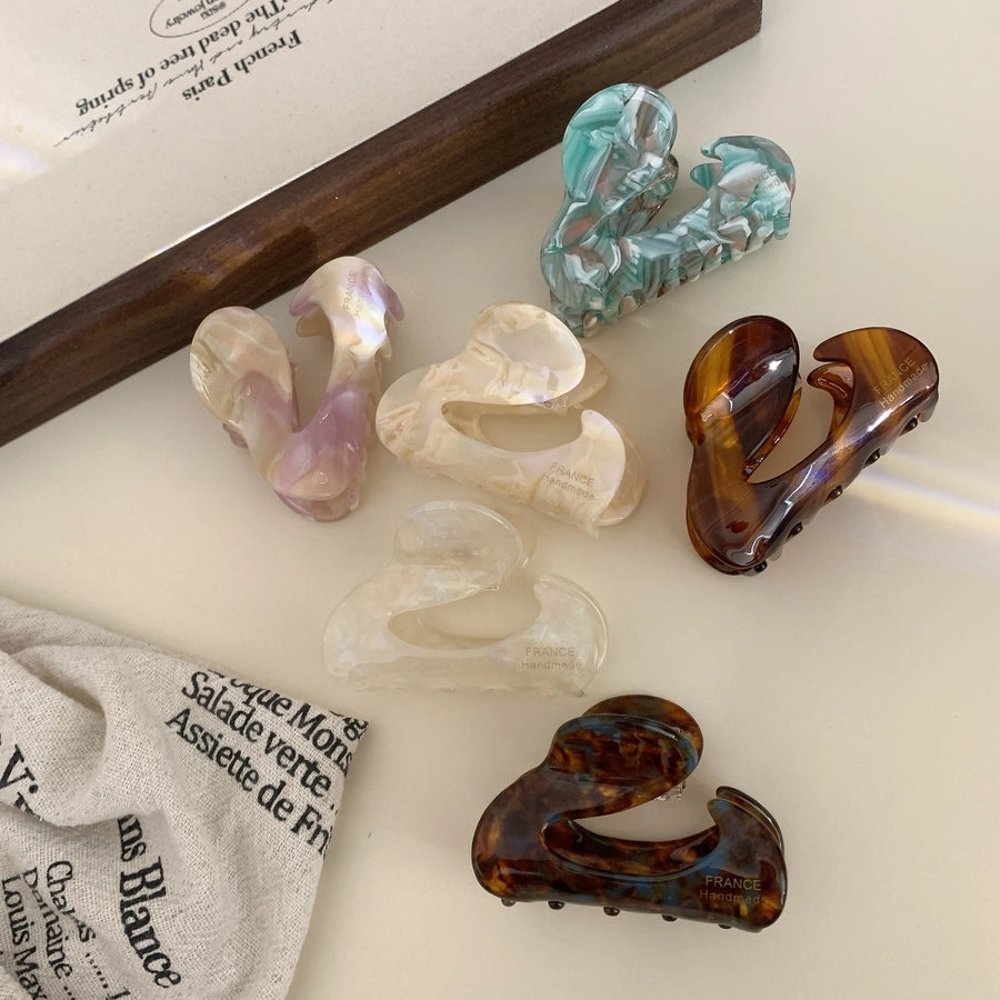 Women's Simple Style Commute Solid Color Acetic acid sheets Hair Claws