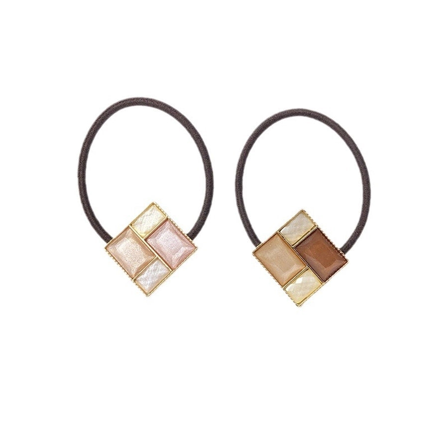 Women's Simple Style Geometric Alloy Resin Hair Tie