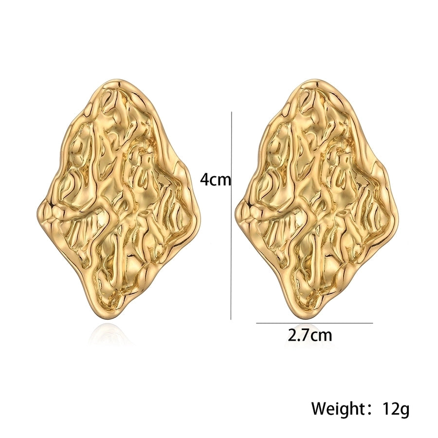 1 Pair Retro Simple Style Commute Geometric 304 Stainless Steel Ear Studs