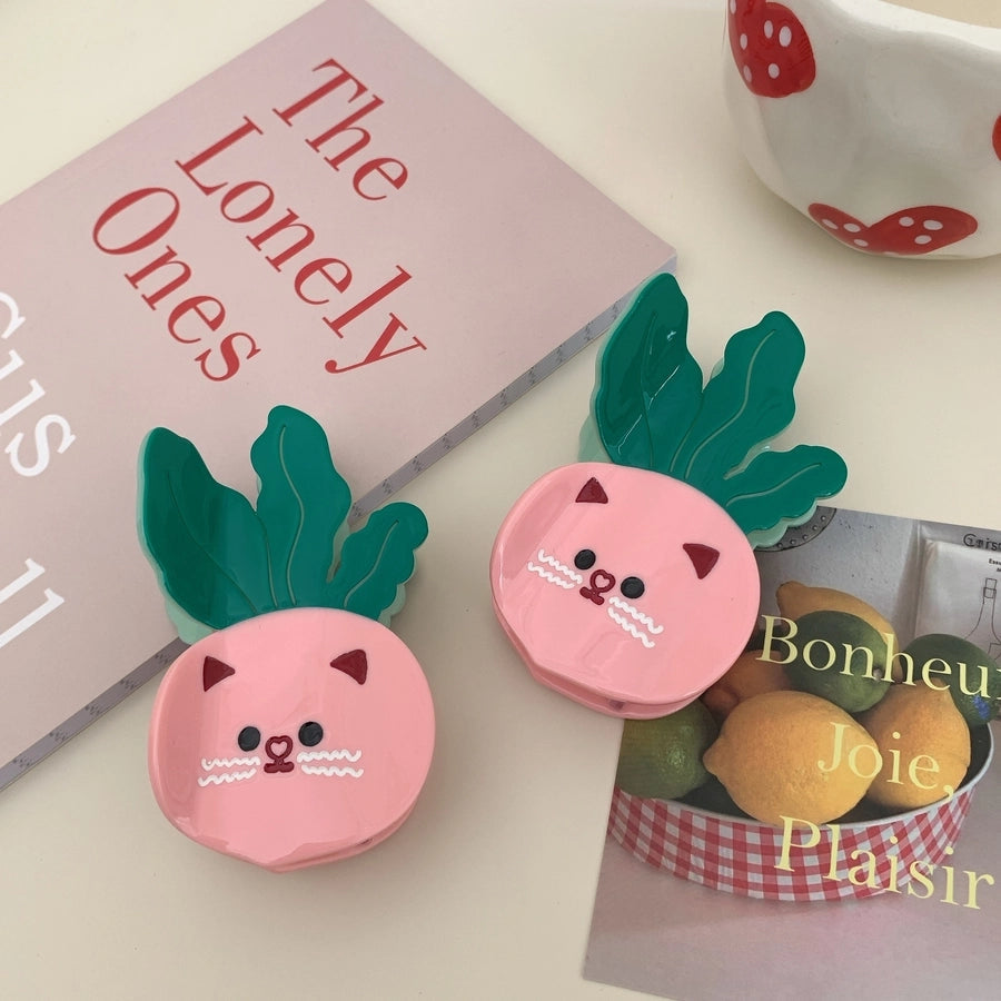 Women's Cute Carrot Acetic acid sheets Hair Claws