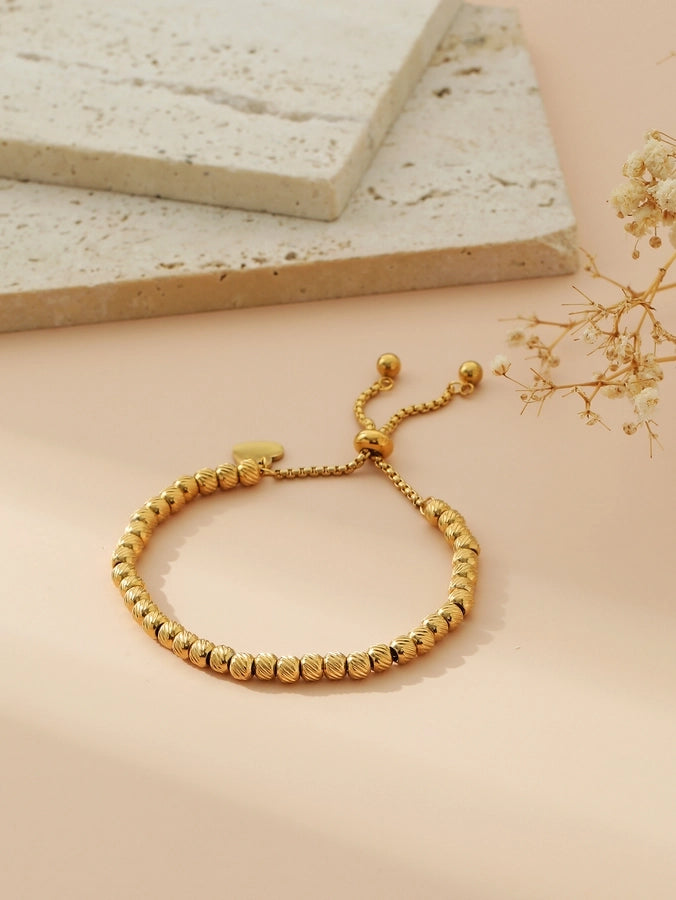 Elegant Retro Heart Shape 304 Stainless Steel 18K Gold Plated Bracelets In Bulk