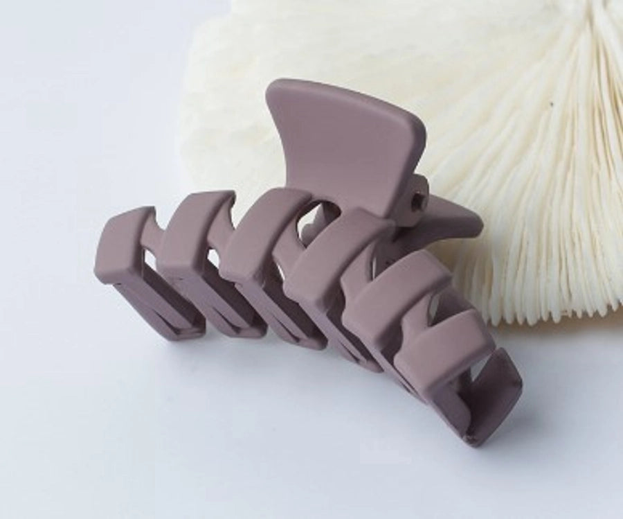 simple style solid color arylic stoving varnish hair claws 1 piece