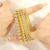 hip-hop simple style round copper 18k gold plated bracelets in bulk