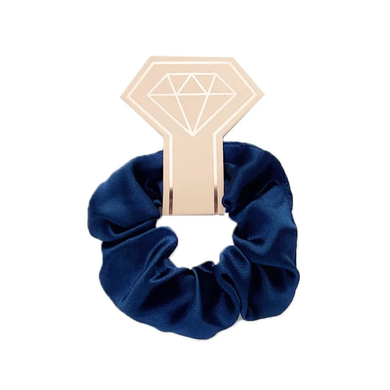 Women's Casual Simple Style Streetwear Solid Color satin Rib-Knit Hair Tie