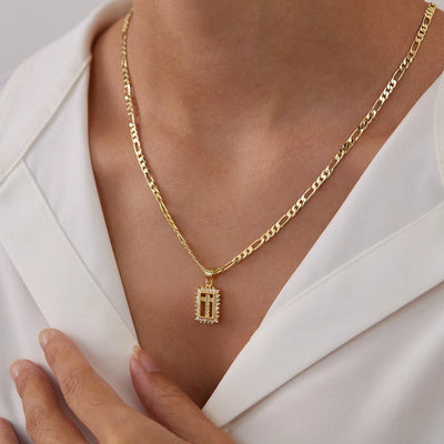 Jewelry French Style Simple Style Cross Copper 14K Gold Plated Pendant Necklace