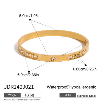 Casual Simple Style Round 304 Stainless Steel Bangle In Bulk