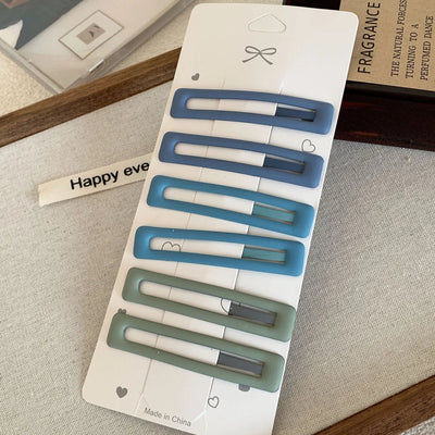 simple style classic style solid color alloy hair clip