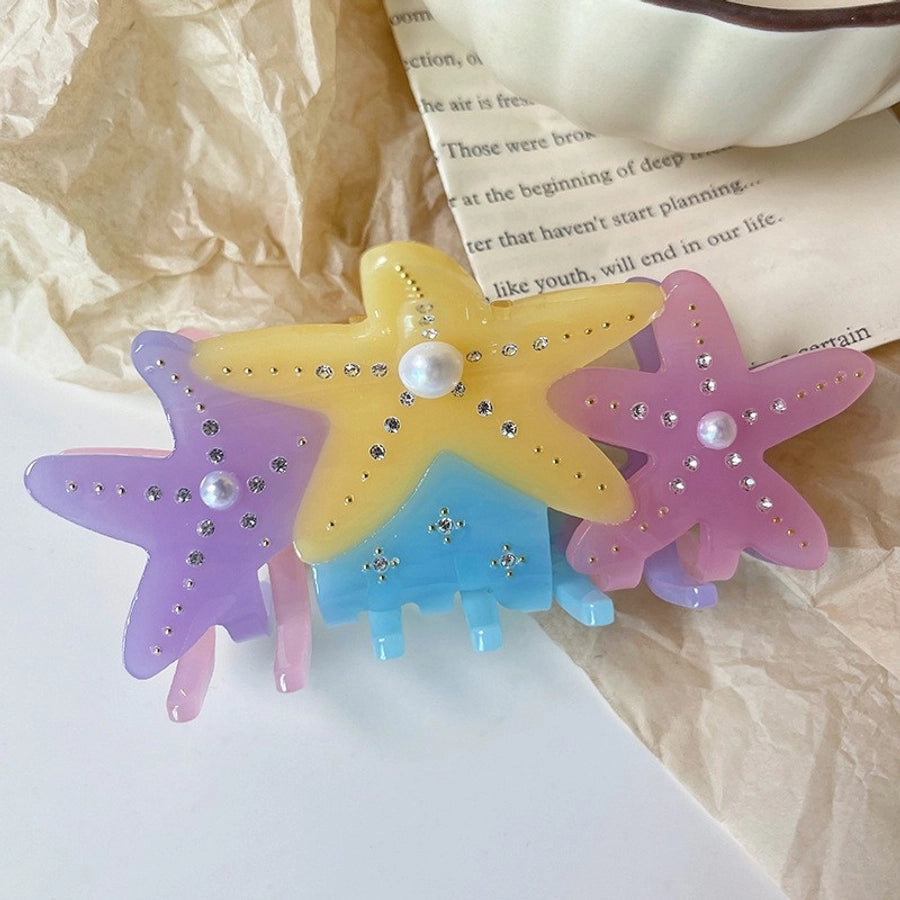 Women's Lady Star Acetic acid sheets Hair Claws