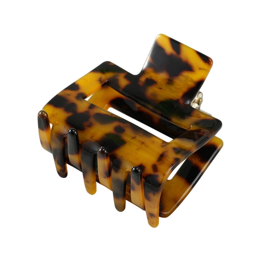 Korean-style Simple Leopard Print Small and Medium-sized Acetic Acid Clip Headwear Shark Clip for Women