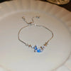 sweet colorful rectangle copper inlay zircon bracelets