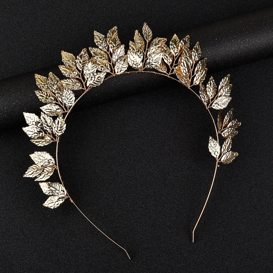 fashion leaf alloy hair band 1 piece