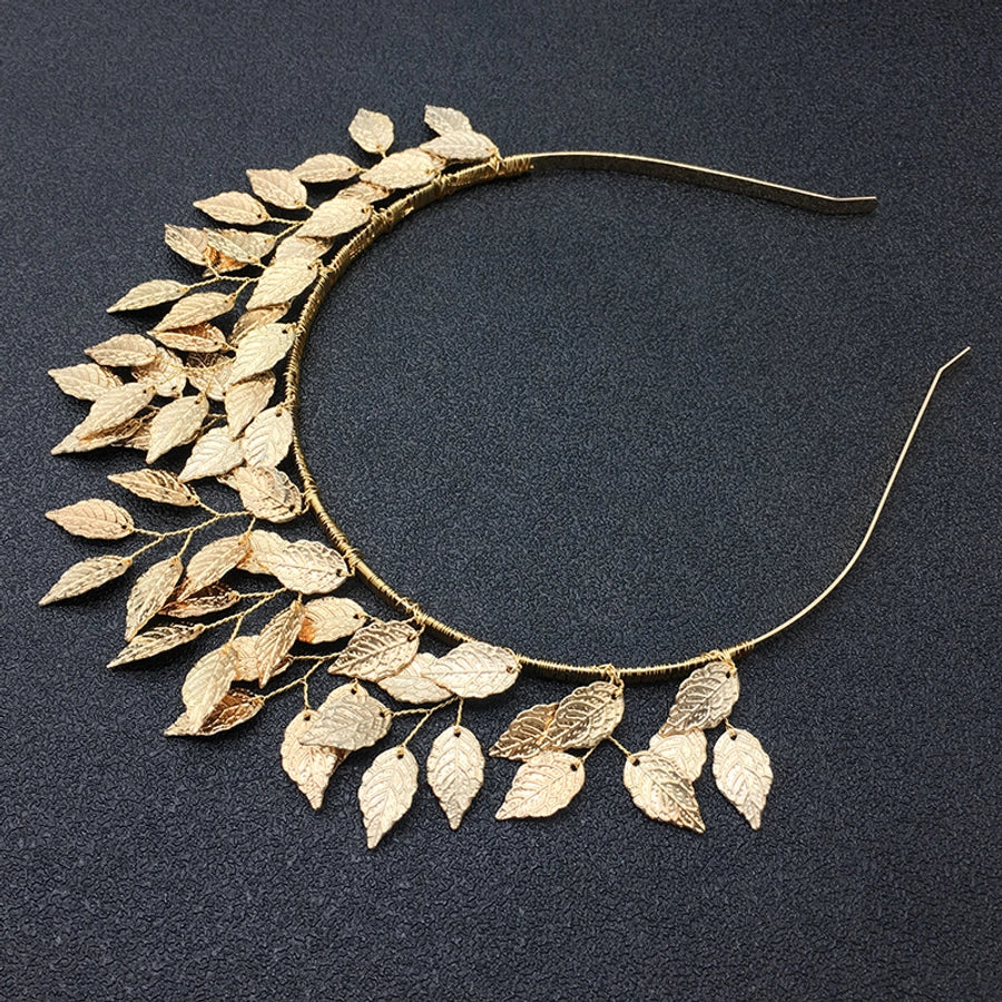 fashion leaf alloy hair band 1 piece