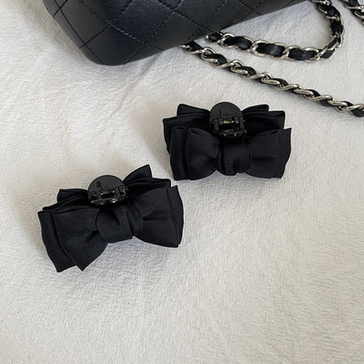 Women's Elegant Bow Knot Satin Hair Claws